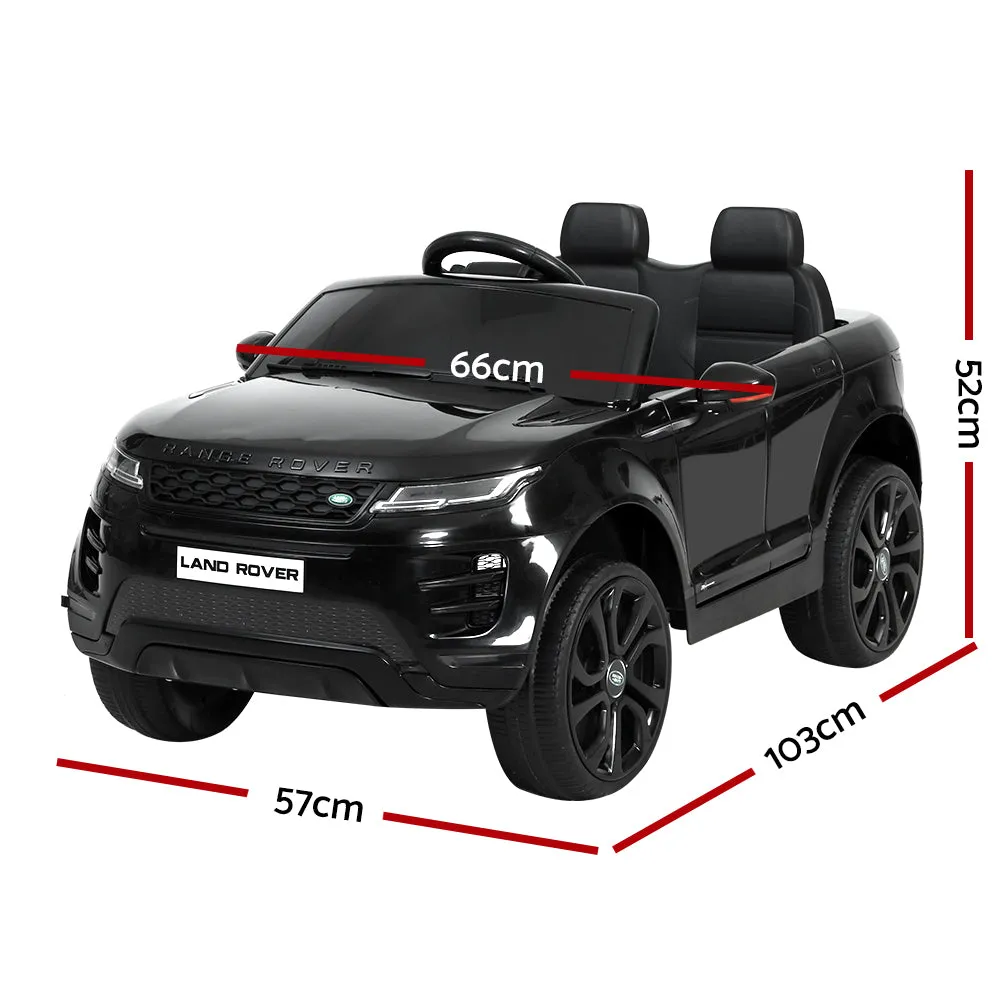 Kids Ride on Car Licensed Land Rover 12V Electric Car Toys Battery Remote - Black