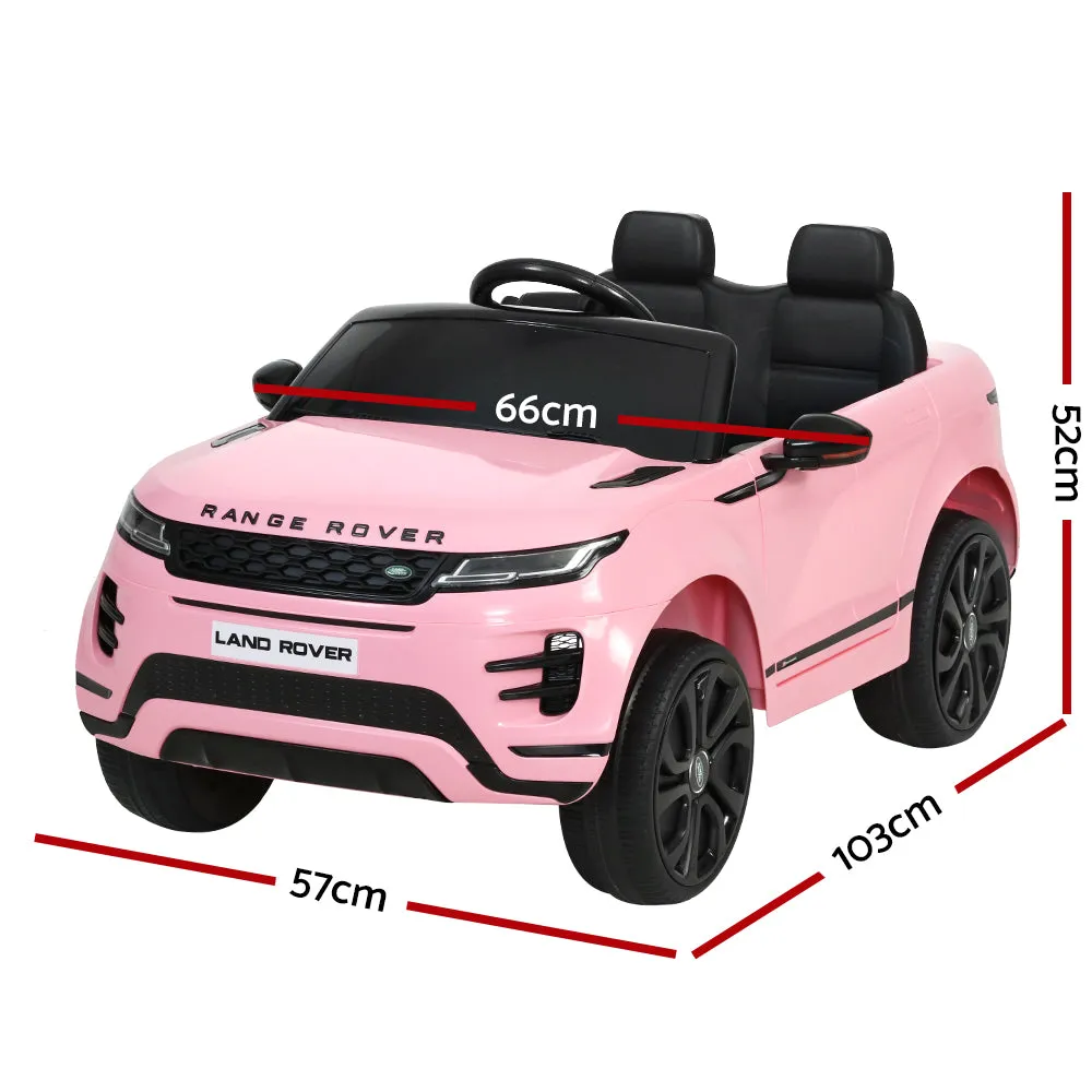 Kids Ride on Car Licensed Land Rover 12V Electric Car Toys Battery Remote - Pink