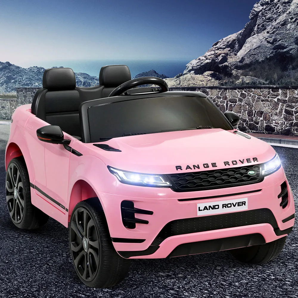 Kids Ride on Car Licensed Land Rover 12V Electric Car Toys Battery Remote - Pink