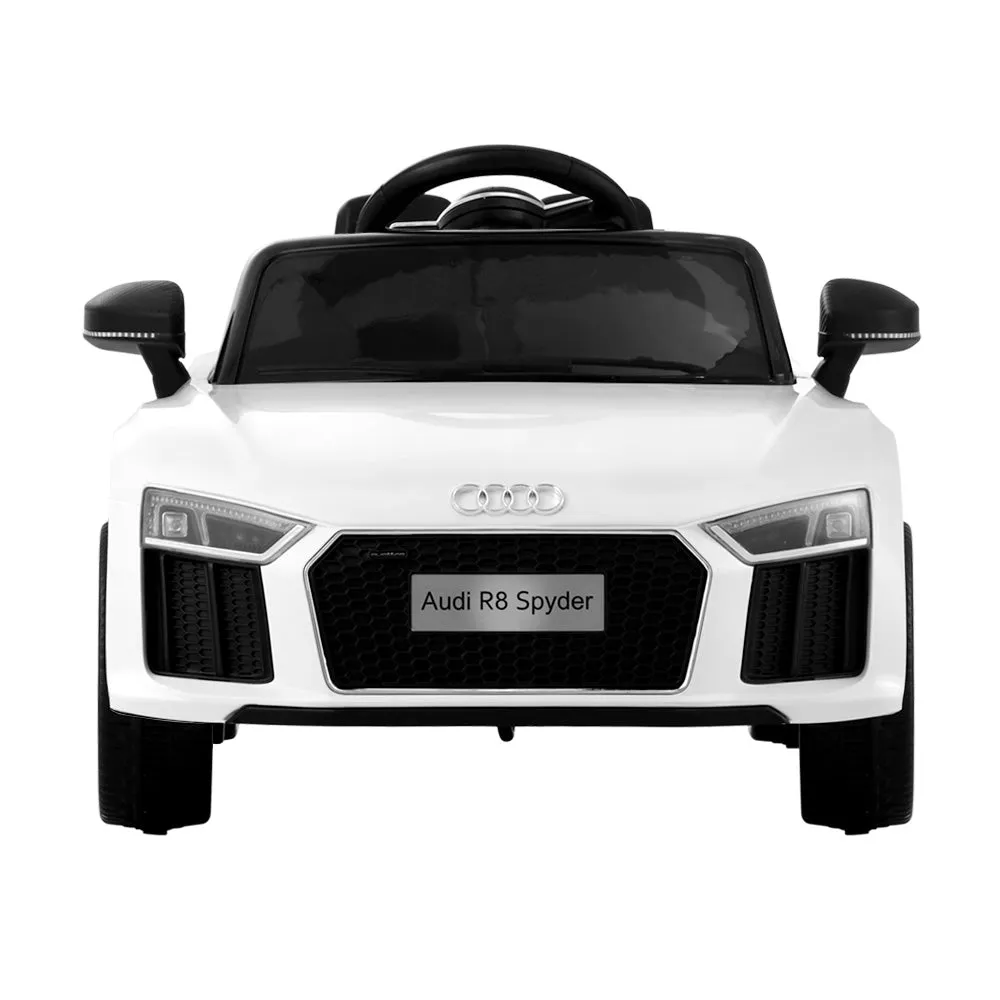 Kids Ride On Electric Car with Remote Control | Licensed Audi R8 | White