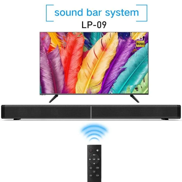 LP-09 Premium Bluetooth Wireless Soundbar for Home Theater with Remote and Enhanced Audio Features