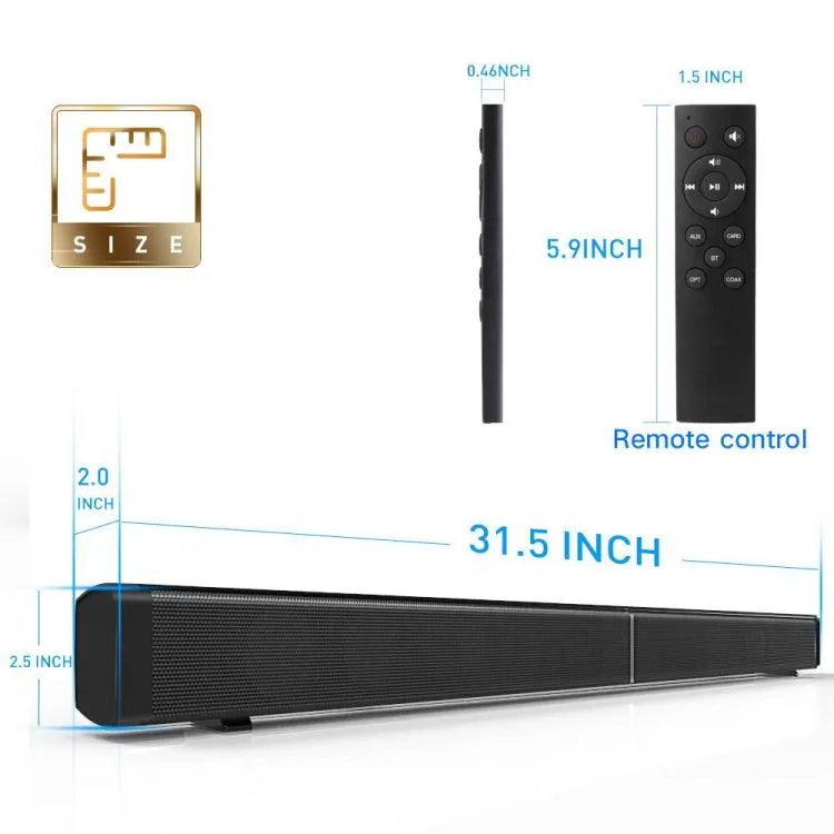 LP-09 Premium Bluetooth Wireless Soundbar for Home Theater with Remote and Enhanced Audio Features