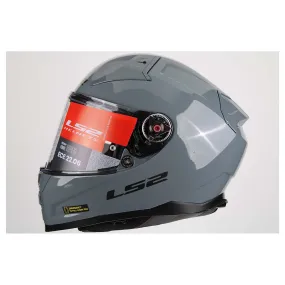 LS2 Helmets Full Face Citation II Helmet (Gloss Battleship Gray - X-Small)