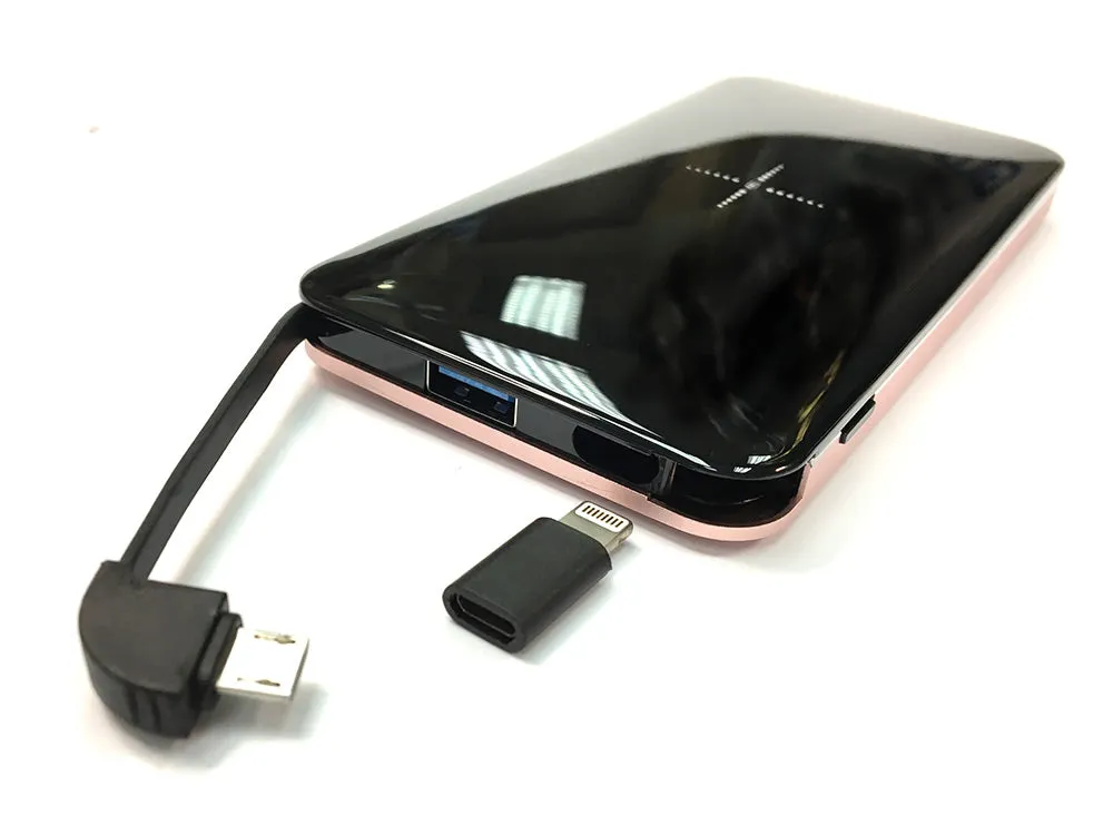 <A 000a19x>Wireless Charging Power bank (with built-in usb cable)