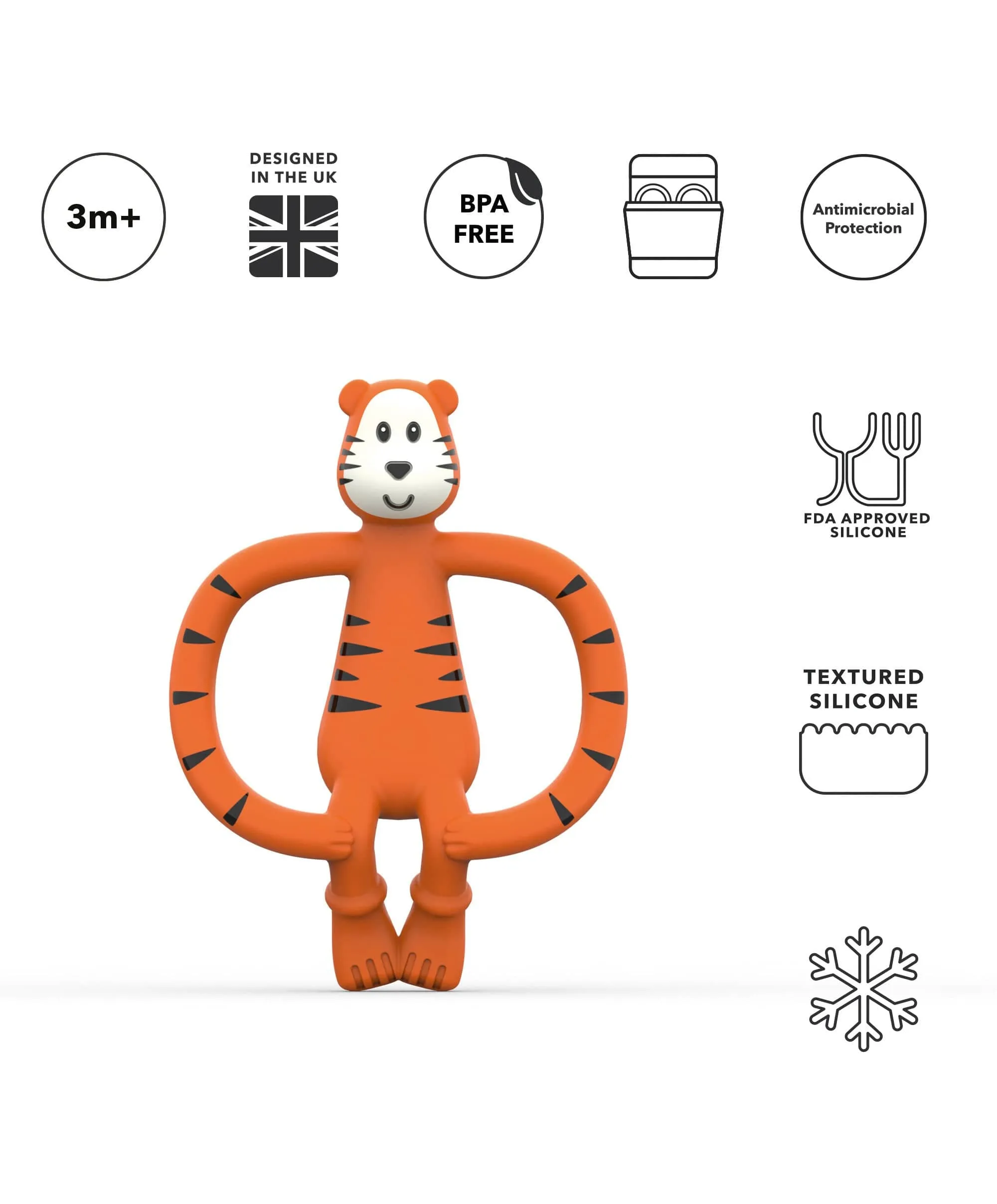 Matchstick Monkey Teddy Tiger Teether