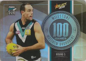 Matthew Broadbent, 100 Games Milestone, 2015 Select AFL Champions