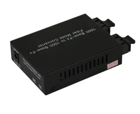 Media Converter, Multimode-Single Mode, Fast Ethernet 1000BaseFX, 550M-20KM, Duplex SC