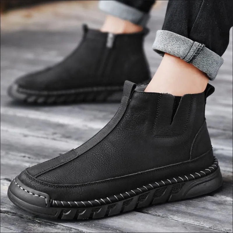 Men's Casual Round Toe High-top Winter Martin Boots