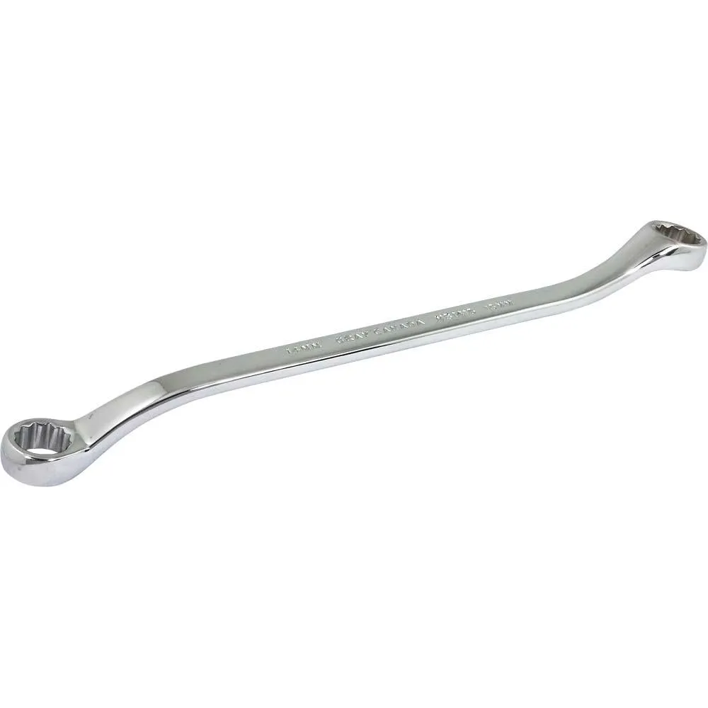 Metric Box End Wrenches - Mirror Chrome - 15° Offset