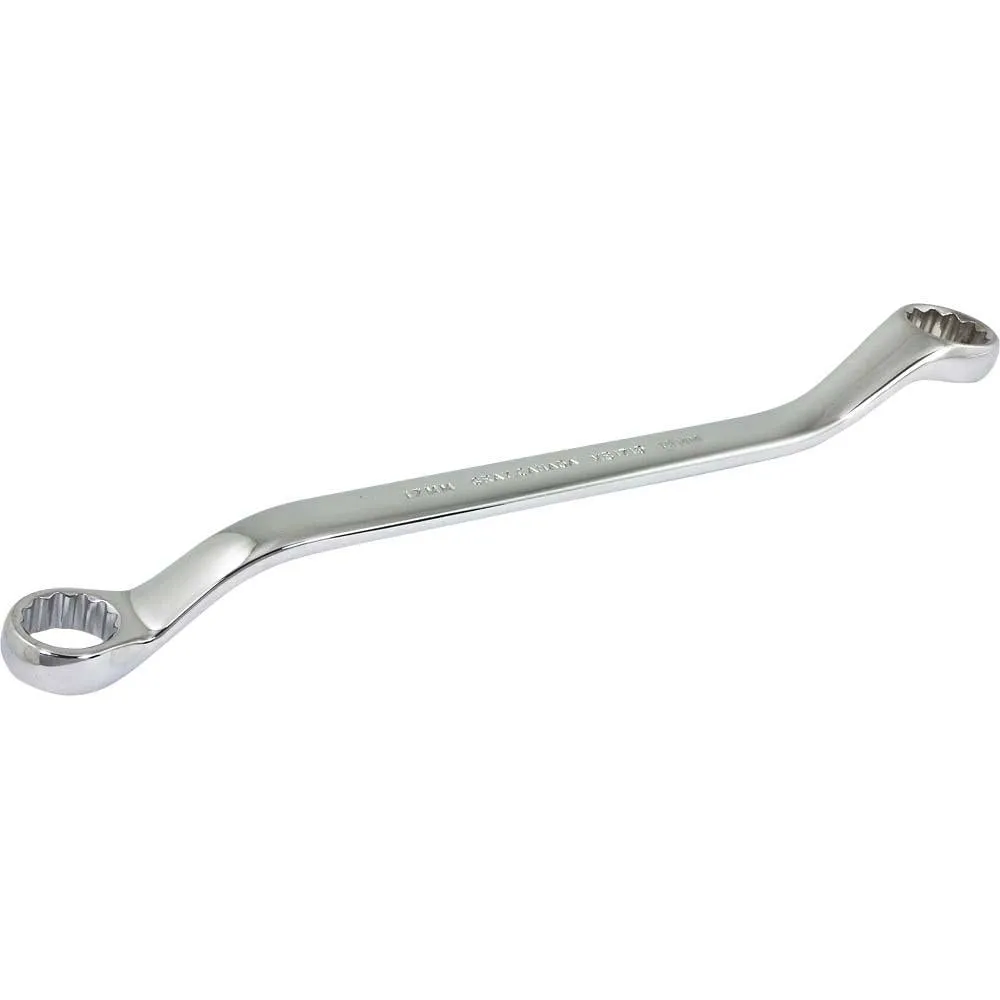 Metric Box End Wrenches - Mirror Chrome - 15° Offset