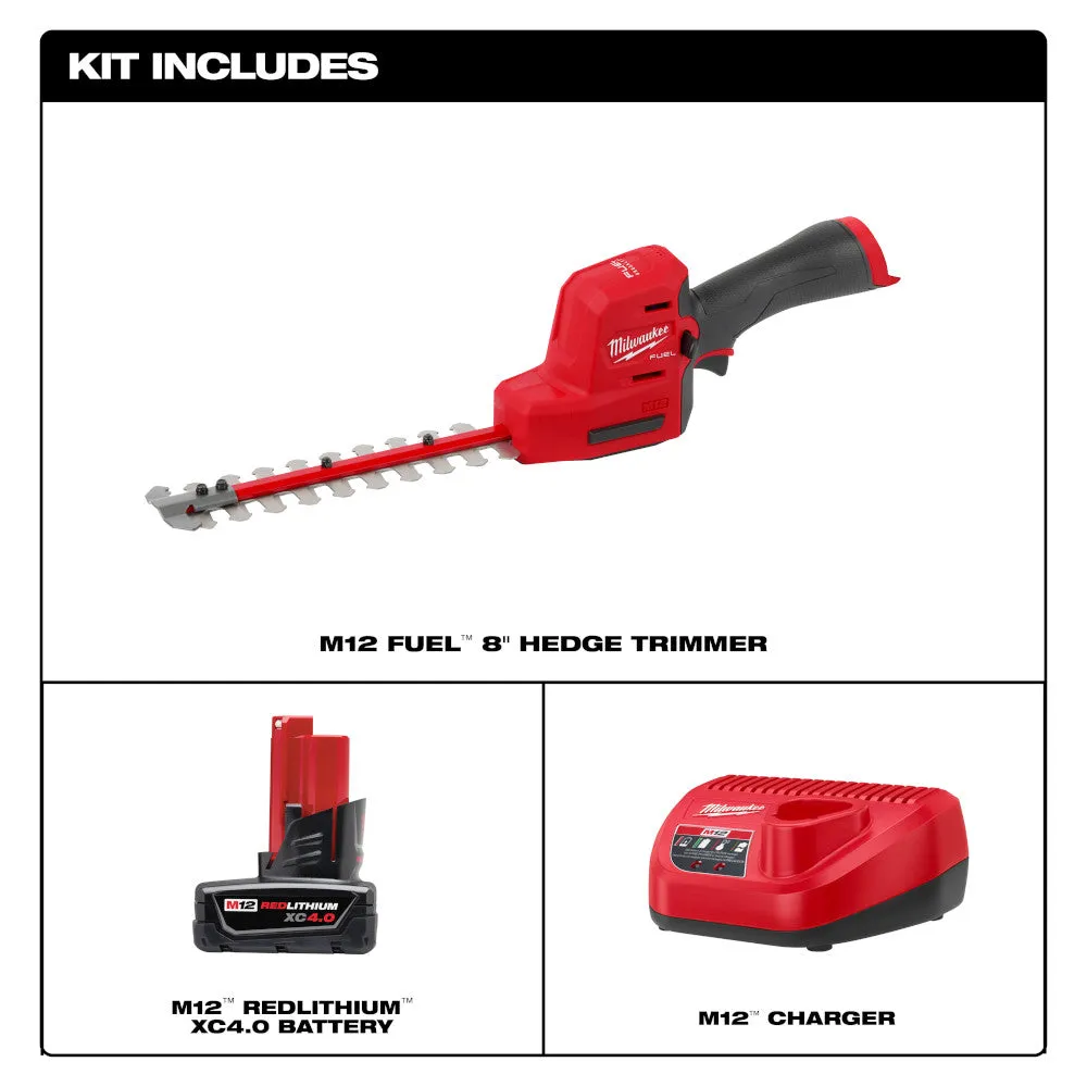 Milwaukee 2533-21 M12 FUEL 8" Cordless Hedge Trimmer Kit