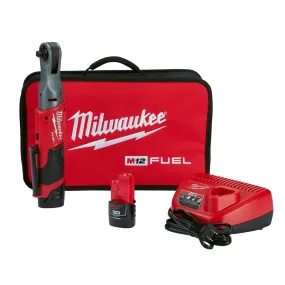 Milwaukee 2557-22 M12 FUEL 12V 3/8-Inch 55-Ft-Lbs. Li-Ion Cordless Ratchet Kit