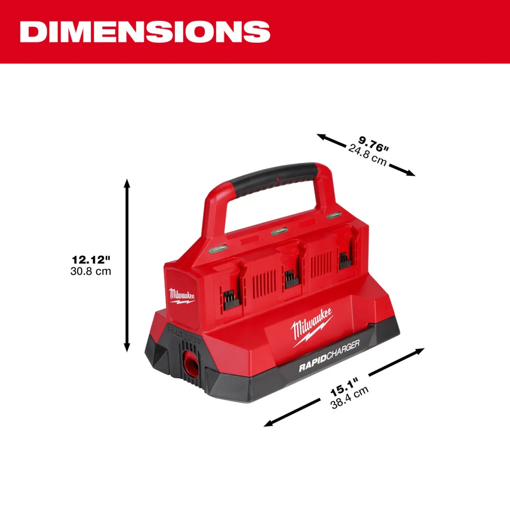 Milwaukee M18 Packout Six Bay Rapid Charger