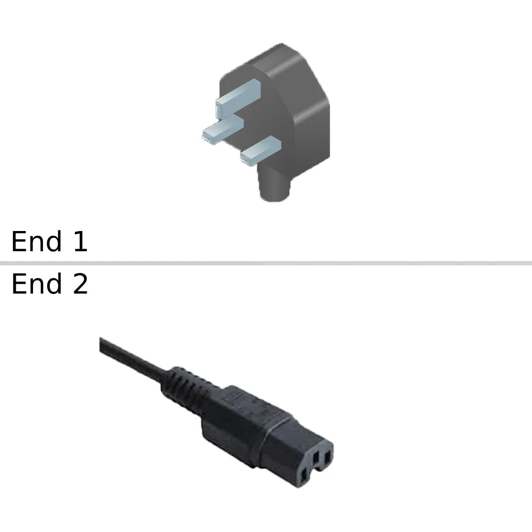 NetApp X1597A-R6 - 2.5m Power Cable with Plug BS1363/IEC60320-C15 | Pwr Cord, Cisco MDS/Nexus UK