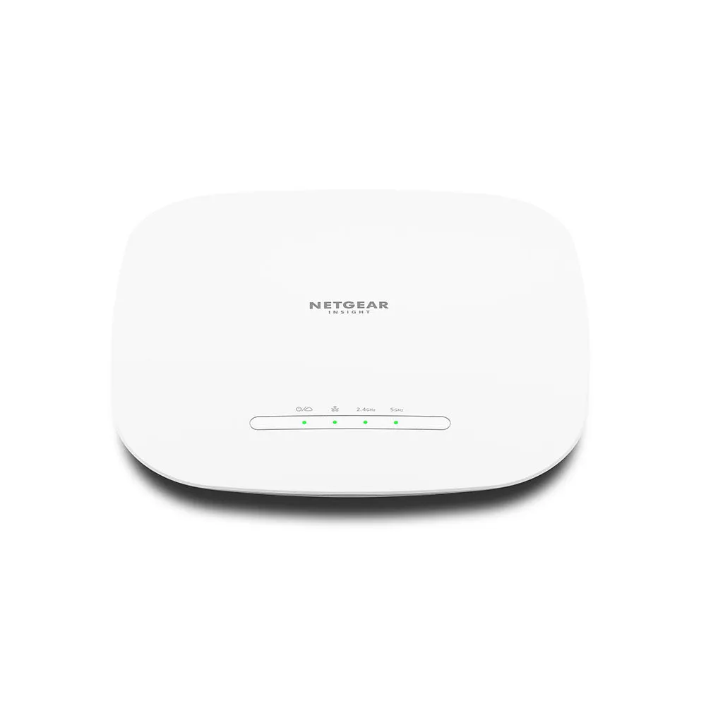 Netgear Insight Wax615 - Radio Access Point - Wi-Fi 6 - 2.4 Ghz, 5 Ghz - Wall / Ceiling Mountable