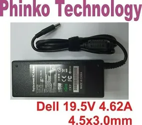 NEW AC Adapter Charger For Dell Ultrabook XPS 15 90W 19.5V 4.62A 4.5*3.0mm