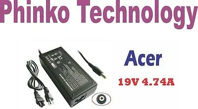 New Adapter Charger for ACER Extensa 2300 2303 2950 3000