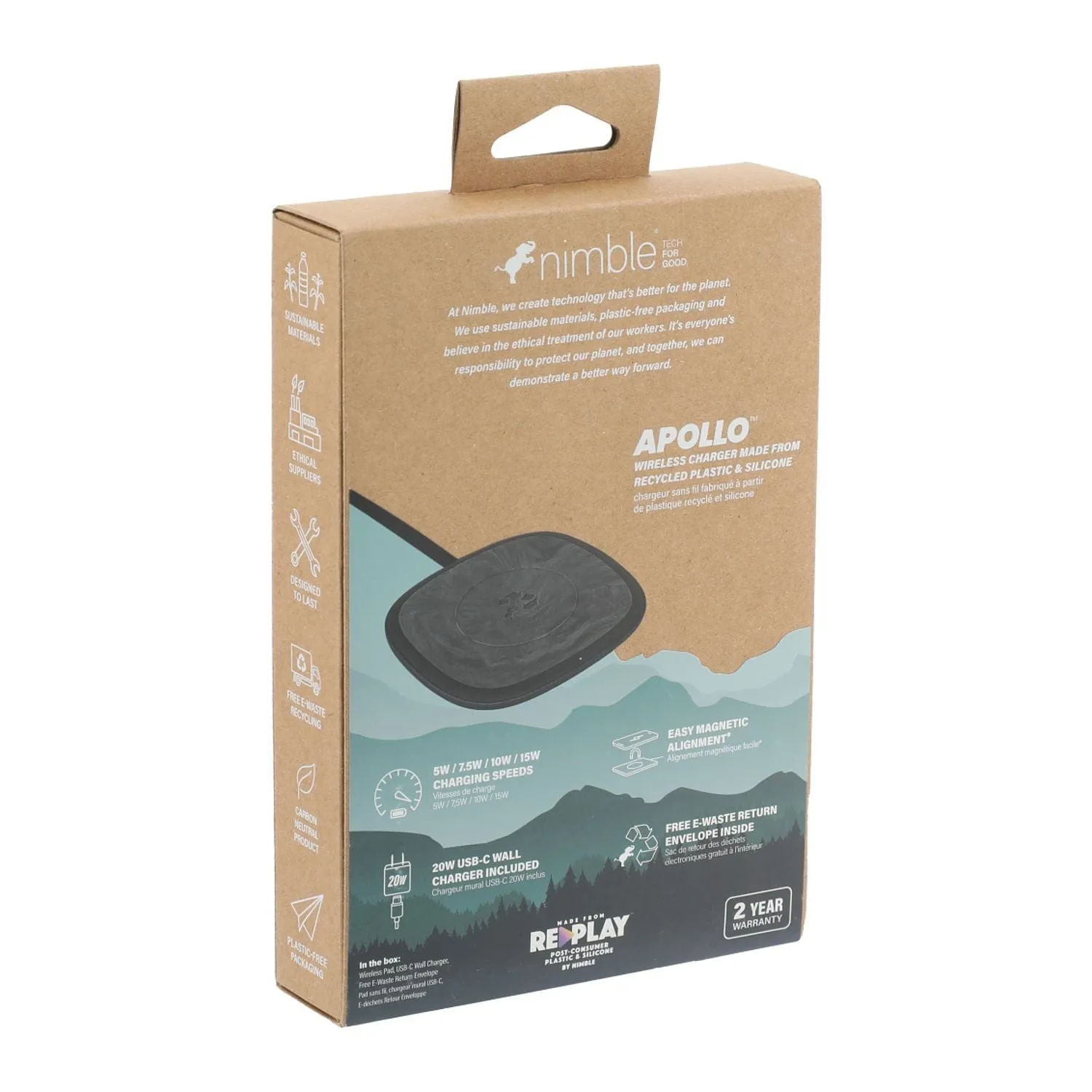 Nimble - Apollo 15W Magnetic Wireless Pad