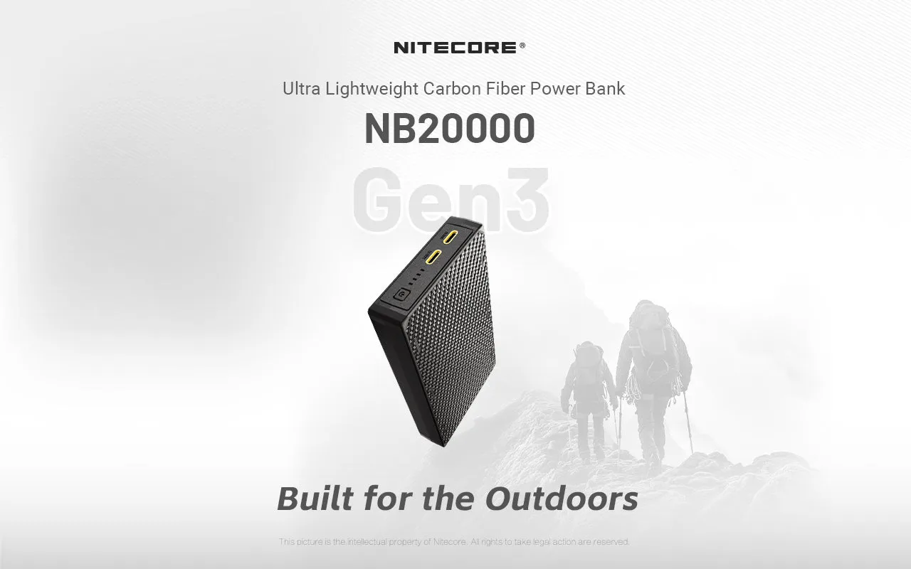 Nitecore NB20000 Gen 3 Dual USB-C Power Bank