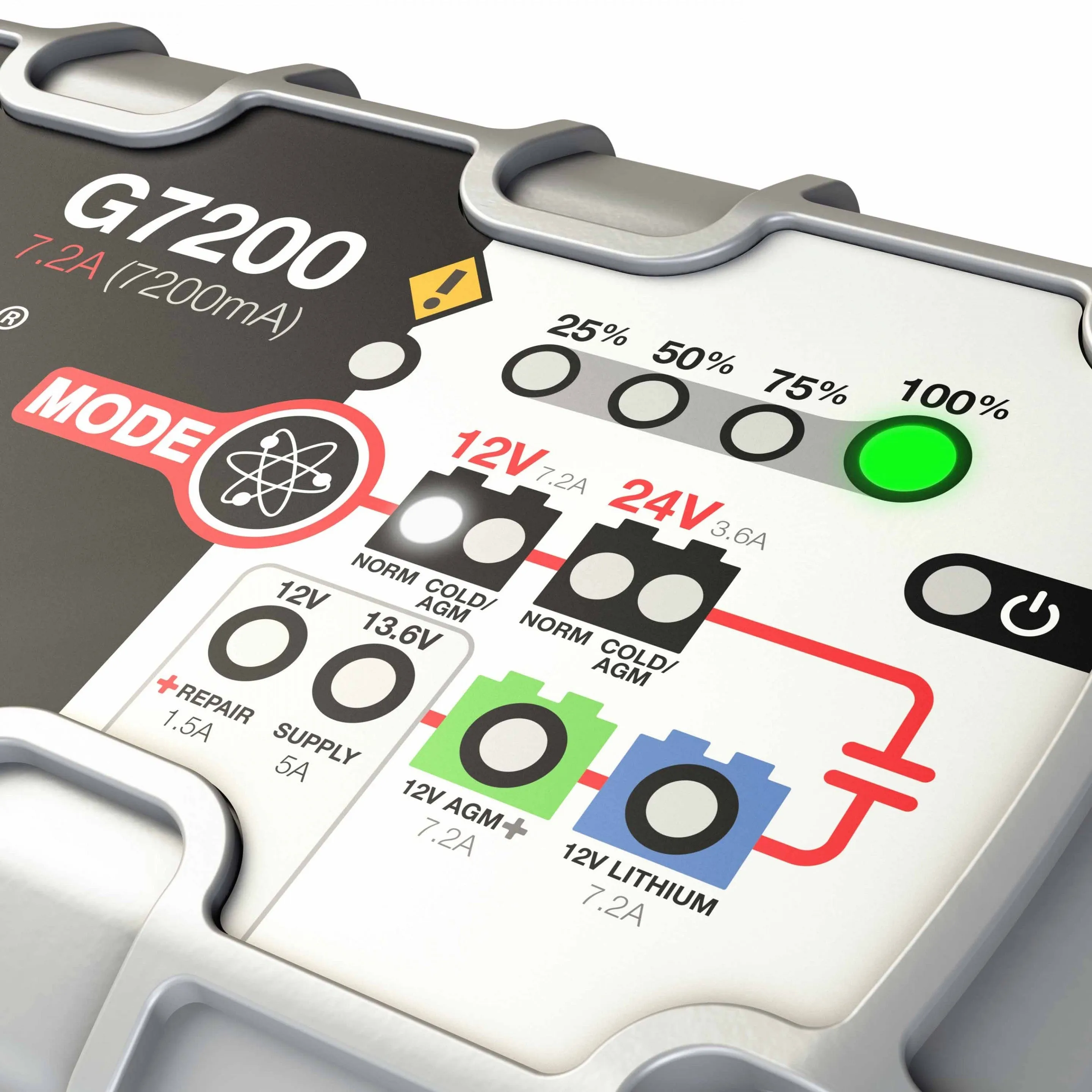 NOCO 7.2A ULTRA-SAFE BATTERY CHARGER