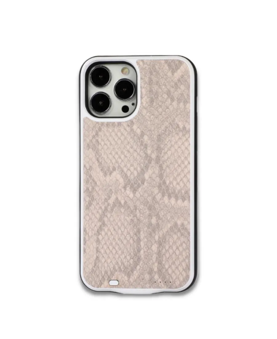 Nude Snakeskin Battery Case