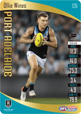 Ollie Wines, Gold, 2020 Teamcoach AFL