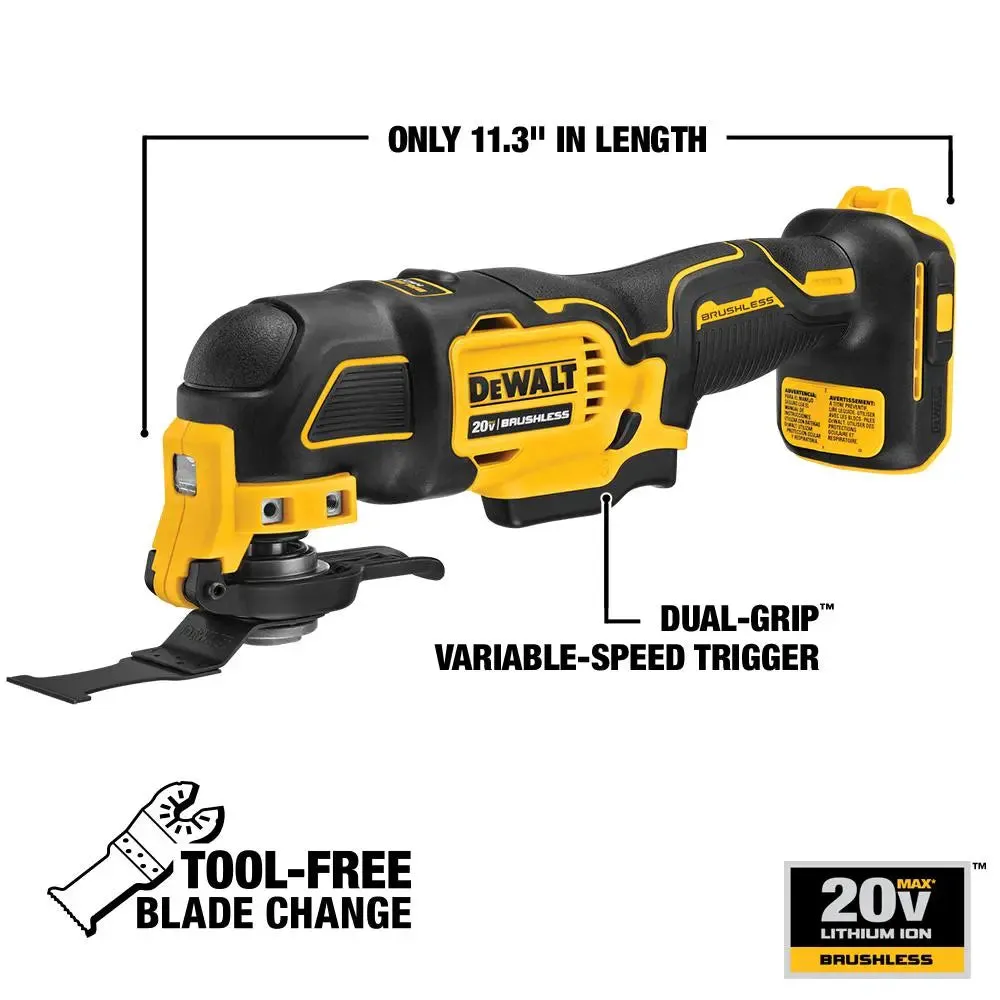 Open Box -  DEWALT DCS354B ATOMIC 20-Volt MAX Brushless Cordless Oscillating Tool Tool-Only