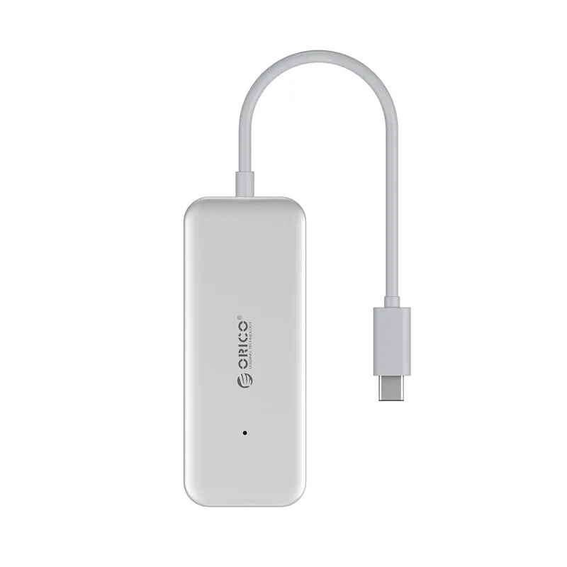 Orico 4 Port Usb-C To 4Xusb3.0 Hub - Silver