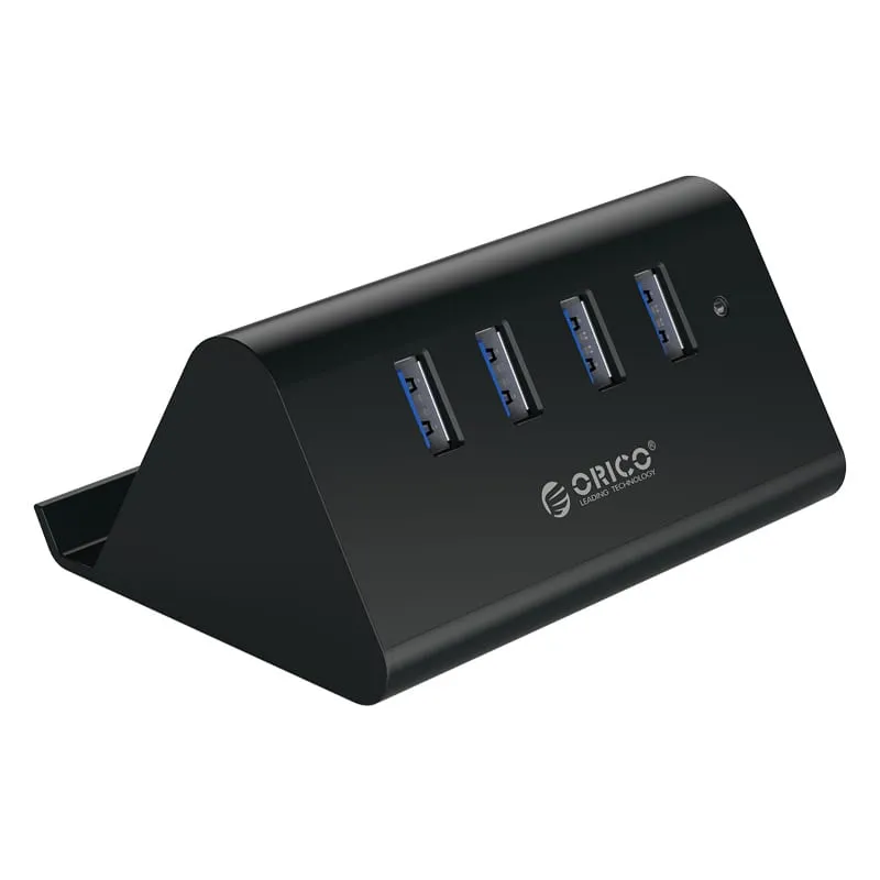 Orico 4 Port Usb3.0 Tablet Stand Hub | 4X Usb 3.0|Black