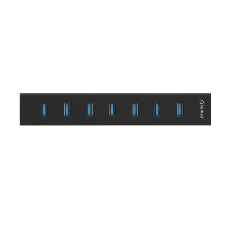 Orico 7 Port Usb3.0 Aluminium Hub - Black