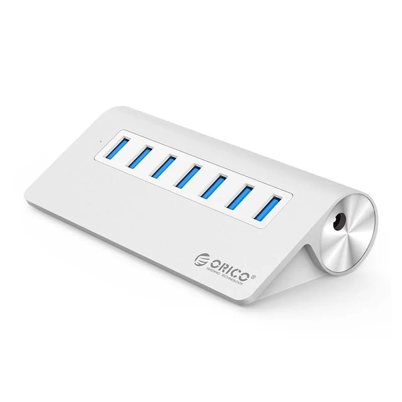 Orico 7 Port Usb3.0 Hub Aluminium - Silver