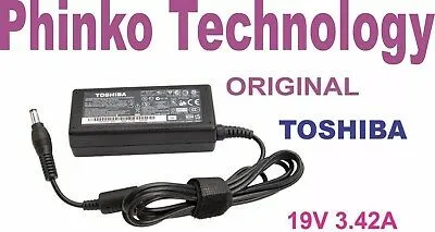 Original Genuine Adapter Charger Toshiba Satellite C640, C650, L640, L650, 65W