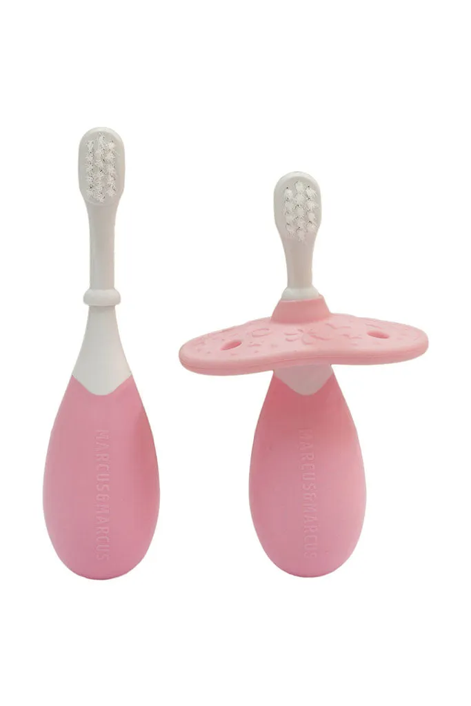 Palm Grasp Toddler Training Toothbrush - Pink