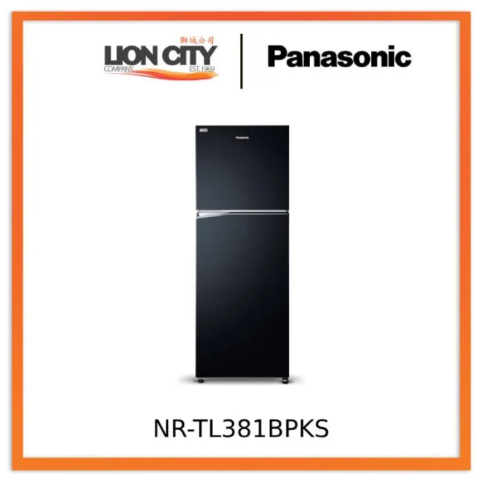 Panasonic NR-TL381BPKS 366L 2 Doors Refrigerator with Jumbo Freezer