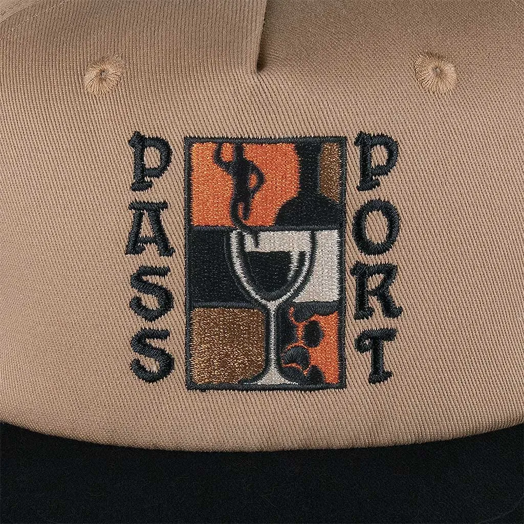 Pass~Port Dine Em' Workers Cap Black/Sand