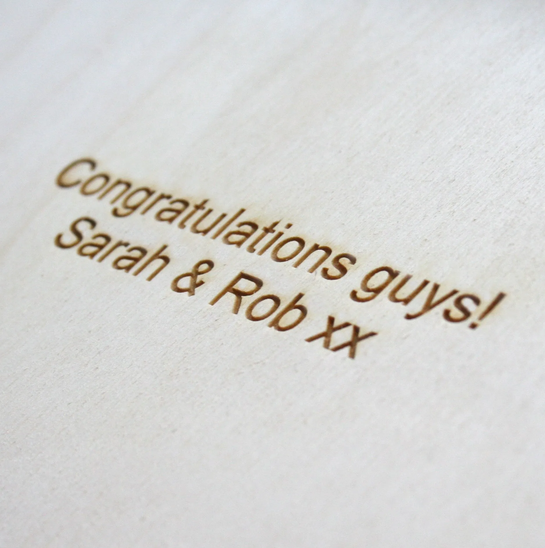 Personalised Wooden Wedding Memory Box