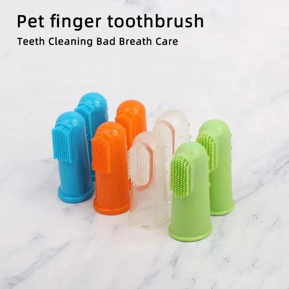 Pet Toothbrush Set - 4 Super Soft Brushes