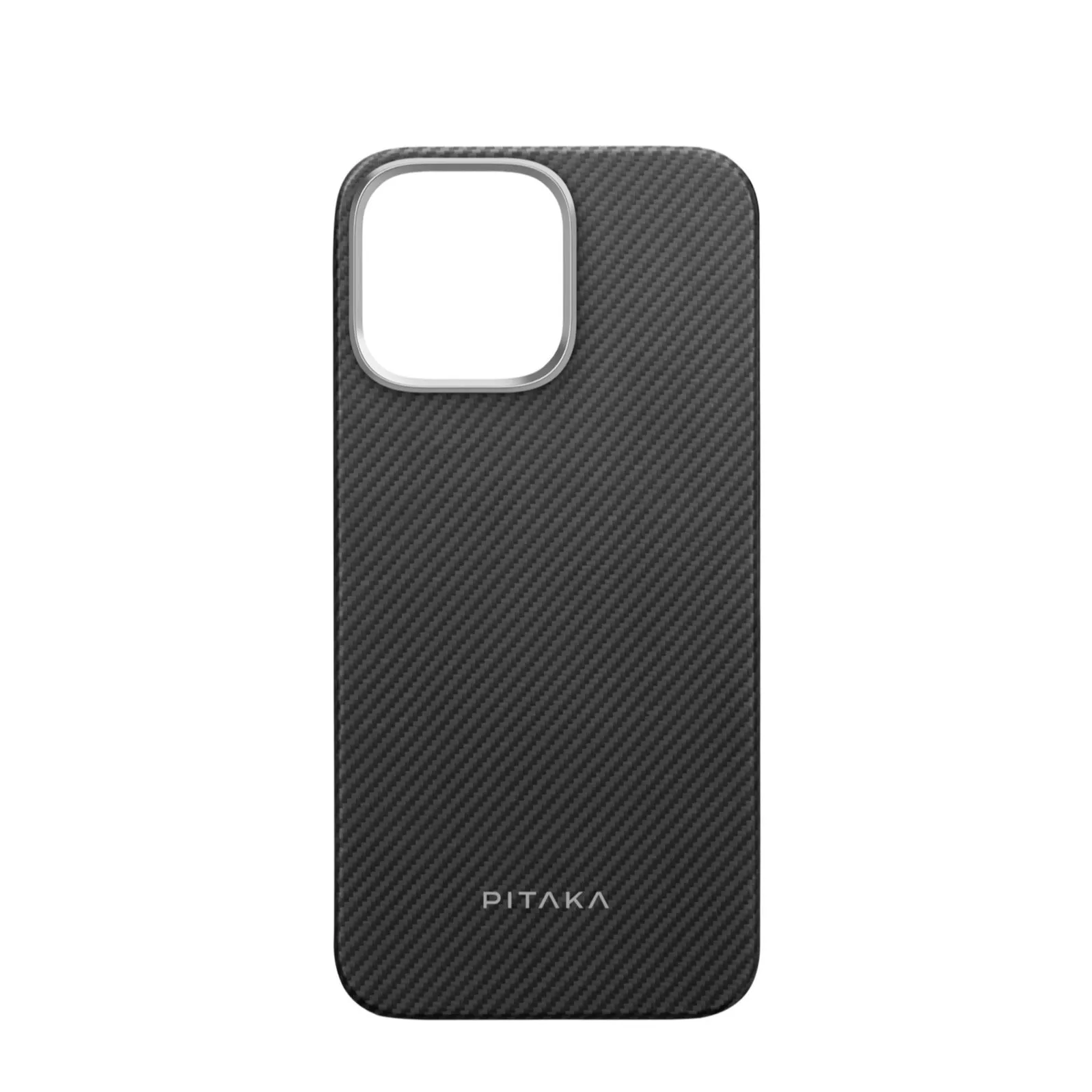 Pitaka - iPhone 16 Pro Max MagEZ MagSafe Case Aramid Case (KI1601PMA) - Black / Gray (Carbon)