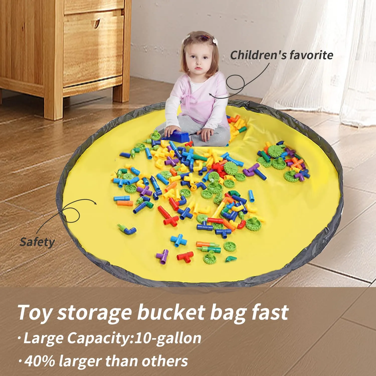 Playroom Organizer Storage Bin for Toys