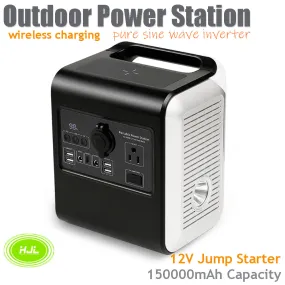 Portable Power Station 150000mAh 500W w/AC output 110V Pure sine wave JumpStarter - #S6800