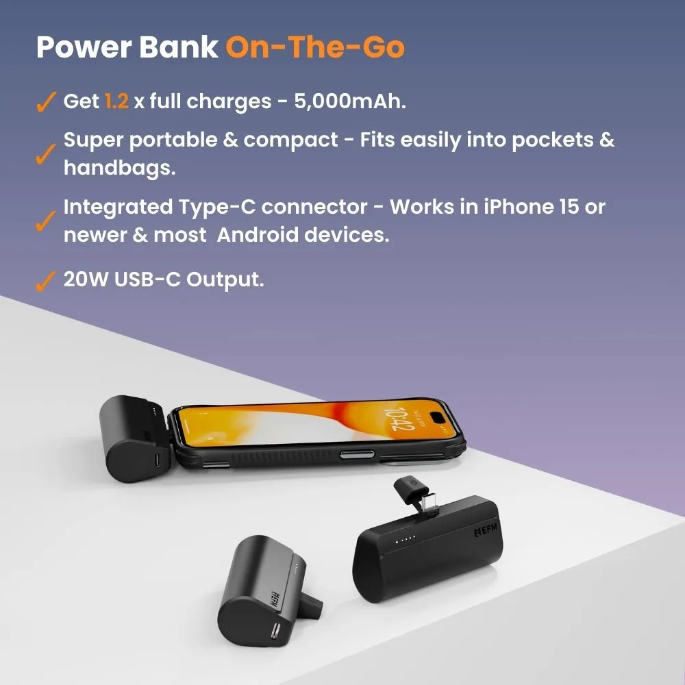 Power Bank On-The-Go 5,000mAh