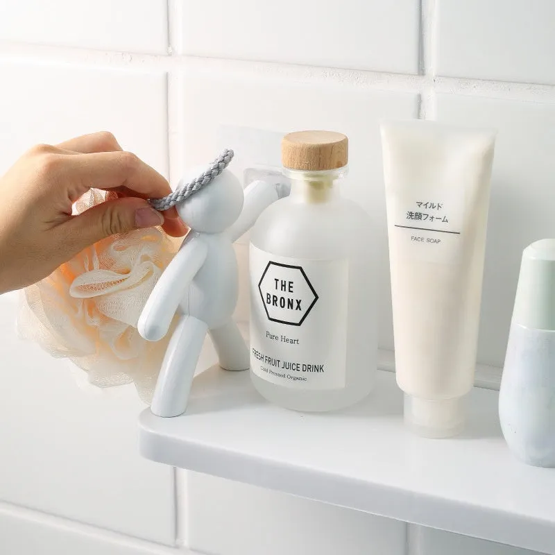 Punch-Free Human Figure Bathroom Shelf