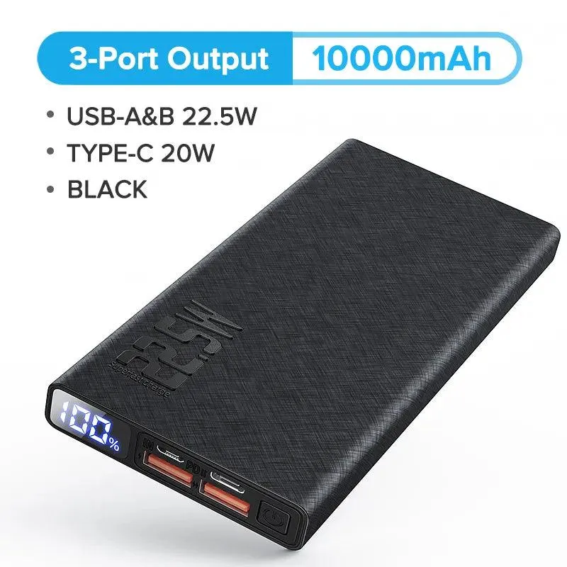 QOOVI Ultra-Fast 20000mAh Power Bank for iPhone and More