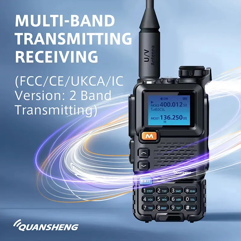 Quansheng UV 5R Plus Walkie Talkie Portable Am Fm Two Way Radio Commutator VHF Station K5 Receiver Band Transceiver UV-K5 UV-K58