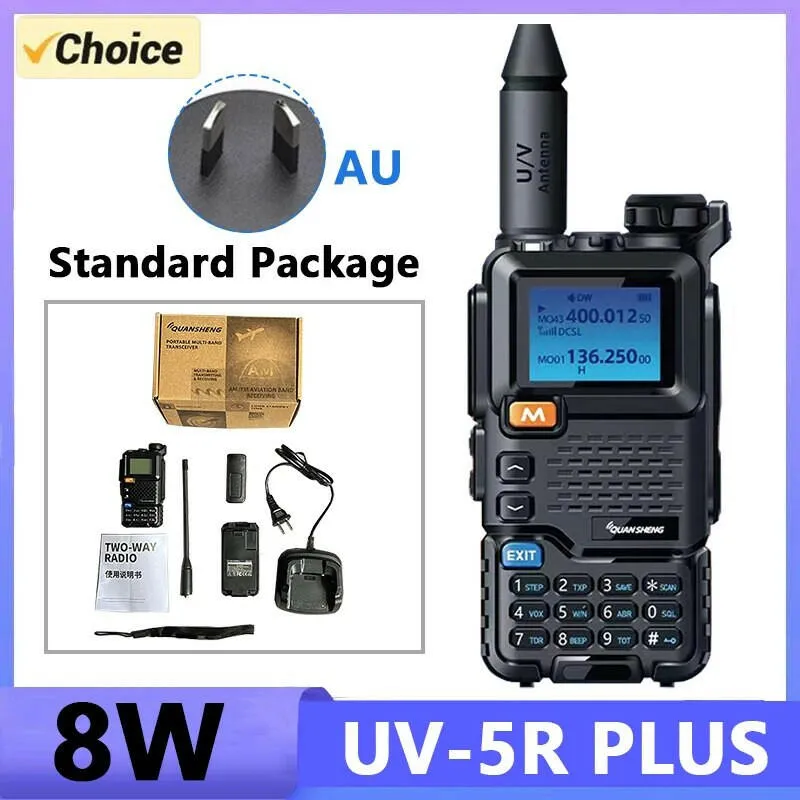 Quansheng UV 5R Plus Walkie Talkie Portable Am Fm Two Way Radio Commutator VHF Station K5 Receiver Band Transceiver UV-K5 UV-K58