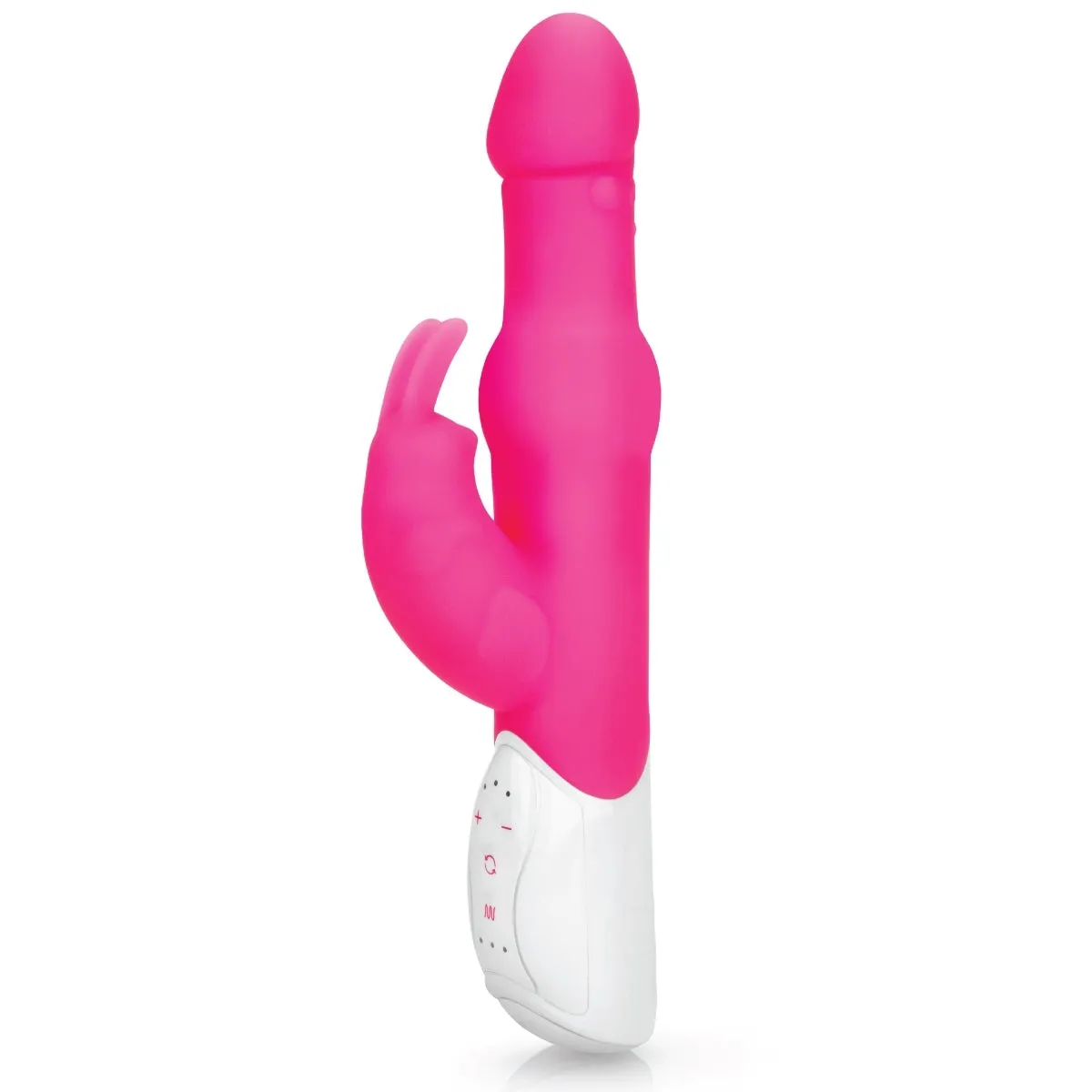 Rabbit Essentials Pearls Rabbit Vibrator With Rotating Shaft Hot Pink