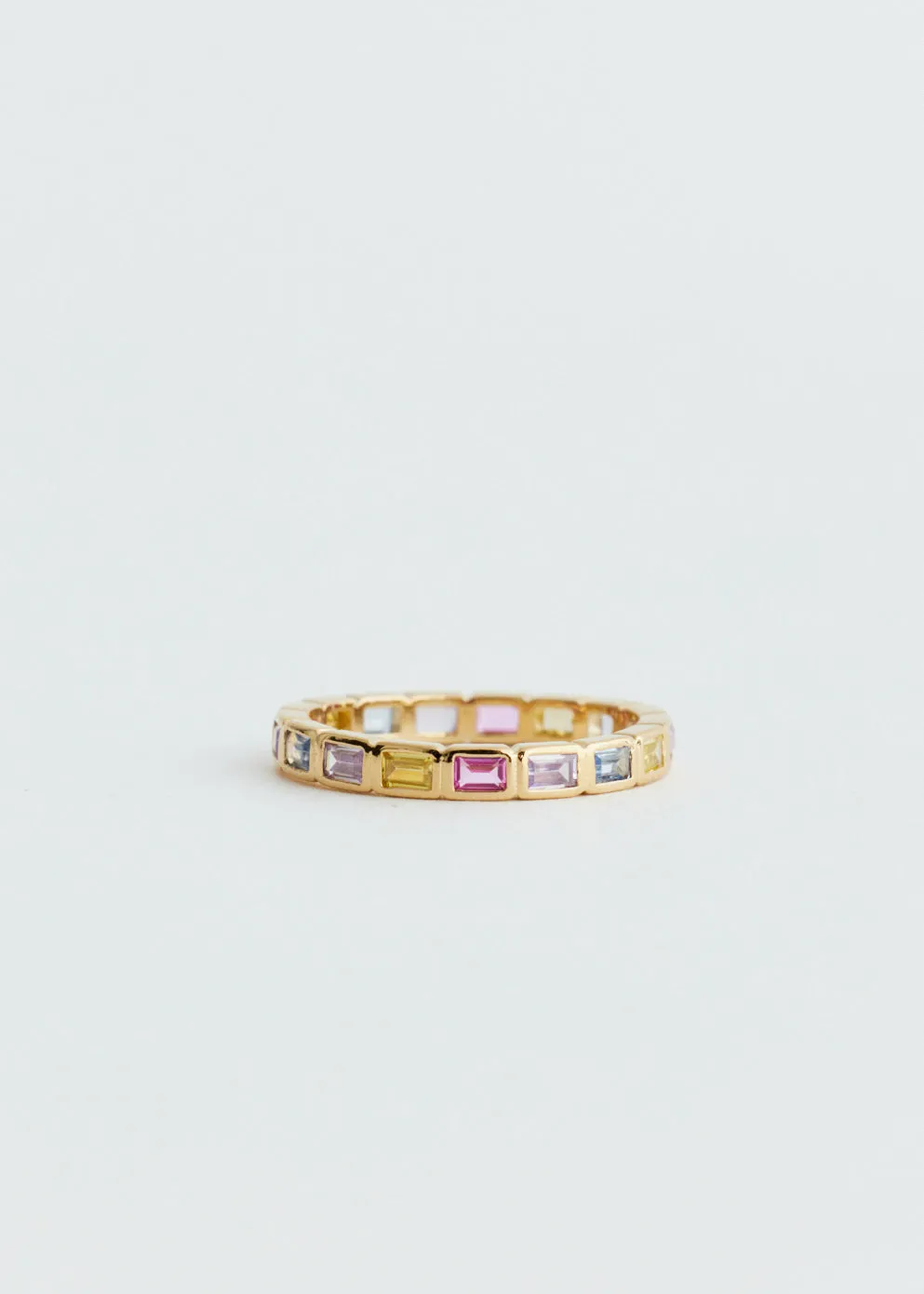 Rainbow Baguette Ring