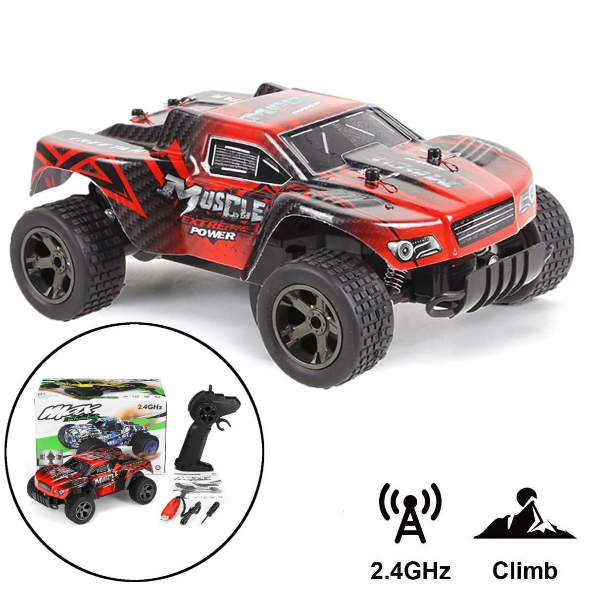 RC Cars Radio Control 1:20 2.4G Rock Car Toys For Children High Speed Climbing Mini Rc Drift driving Car