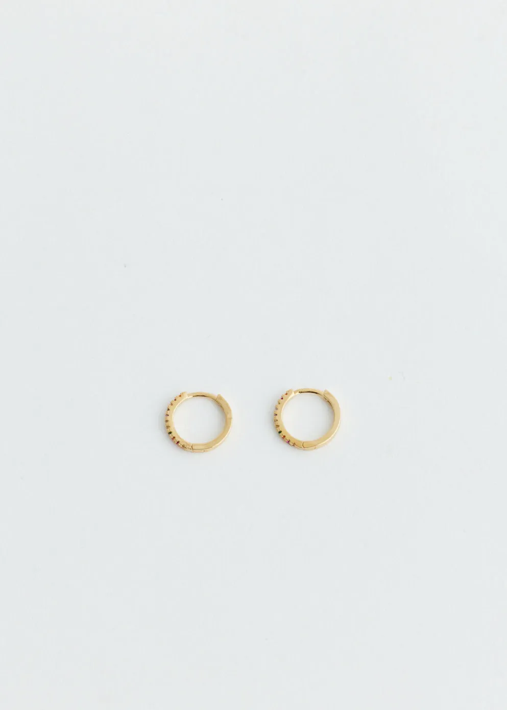 Regular Gold Rainbow Hoops