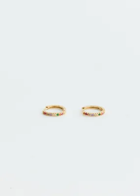 Regular Gold Rainbow Hoops